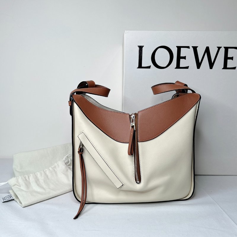 LOEWE Hammock拚色吊床包-0