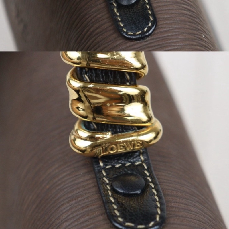 Loewe Kelly 金蛇骨手提肩背包-10