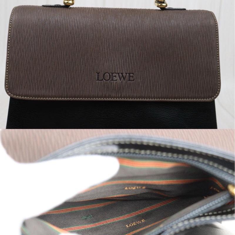 Loewe Kelly 金蛇骨手提肩背包-11