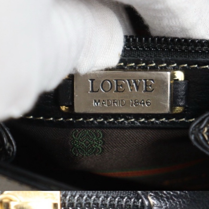 Loewe Kelly 金蛇骨手提肩背包-12