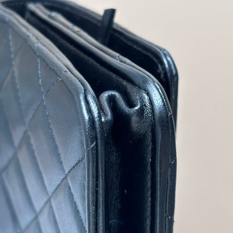 ::CHANEL:: A80982 香奈兒 TRENDY系列經典雙C LOGO菱格紋小羊皮WOC鏈帶斜背包-6