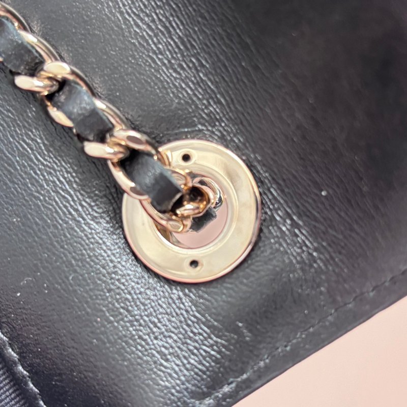 ::CHANEL:: A80982 香奈兒 TRENDY系列經典雙C LOGO菱格紋小羊皮WOC鏈帶斜背包-31