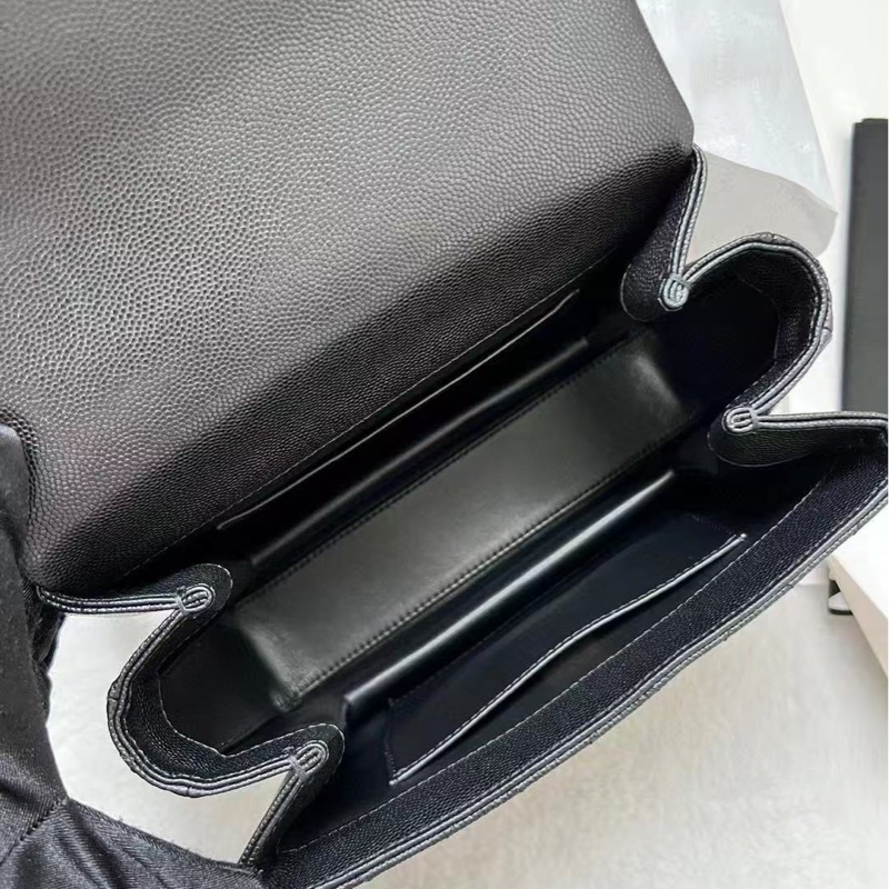 【配件：盒子 防塵袋 💕】Chanel 22k 魚子醬 荔枝牛皮 方胖子 雙鏈條 可以腋下背可以斜挎-5