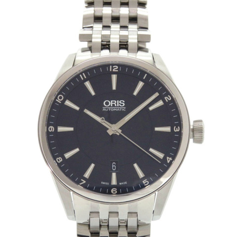 Oris Artix Date 01 733 7642 4034 不鏽鋼黑色錶盤自動手錶 1581ORIS