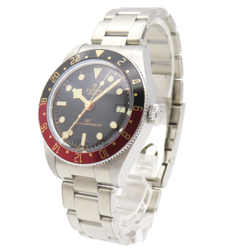 帝舵 Black Bay GMT 7939G1A0NRU 自動手錶，不鏽鋼，黑色/紅色，1592，男士-2
