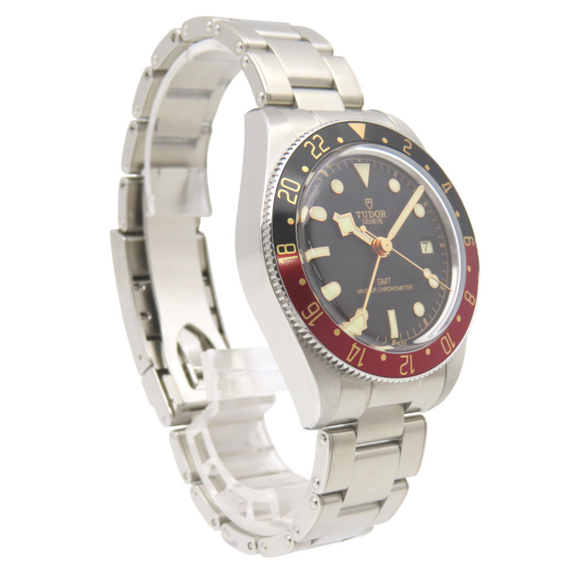 帝舵 Black Bay GMT 7939G1A0NRU 自動手錶，不鏽鋼，黑色/紅色，1592，男士-3