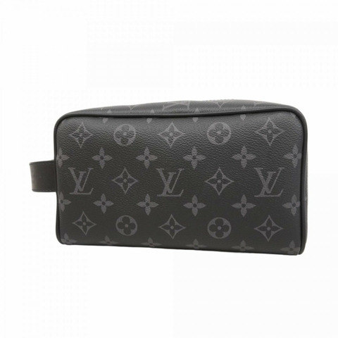Louis Vuitton Monogram Eclipse Locker Top Kit 手拿包 M83113 黑色男款