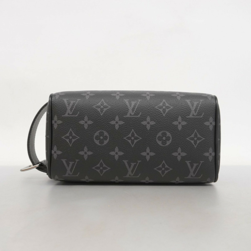 Louis Vuitton Monogram Eclipse Locker Top Kit 手拿包 M83113 黑色男款-2