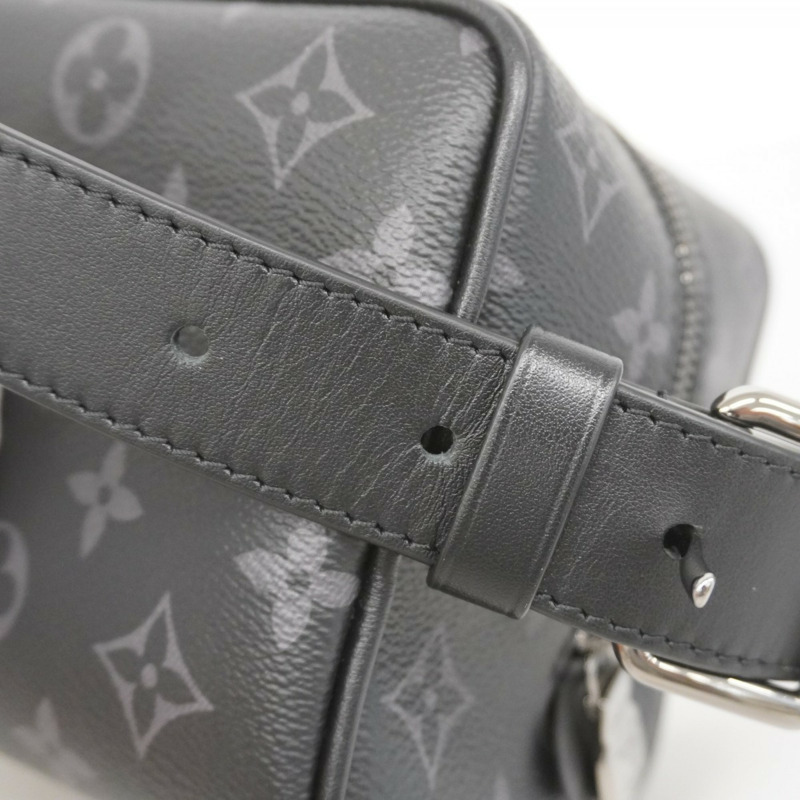 Louis Vuitton Monogram Eclipse Locker Top Kit 手拿包 M83113 黑色男款-5