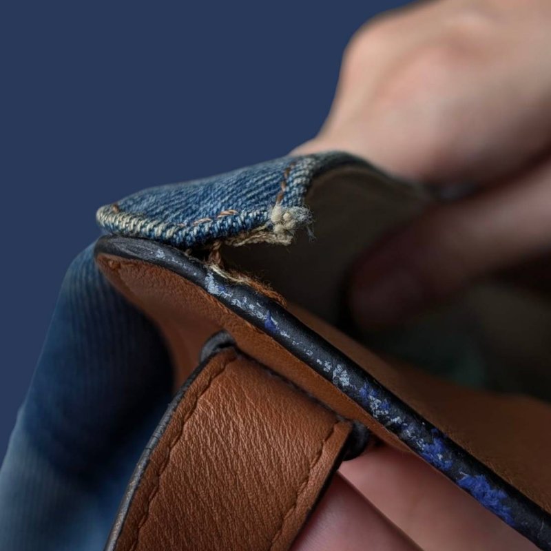 LOEWE hammock牛仔吊床手提肩背斜背包-9