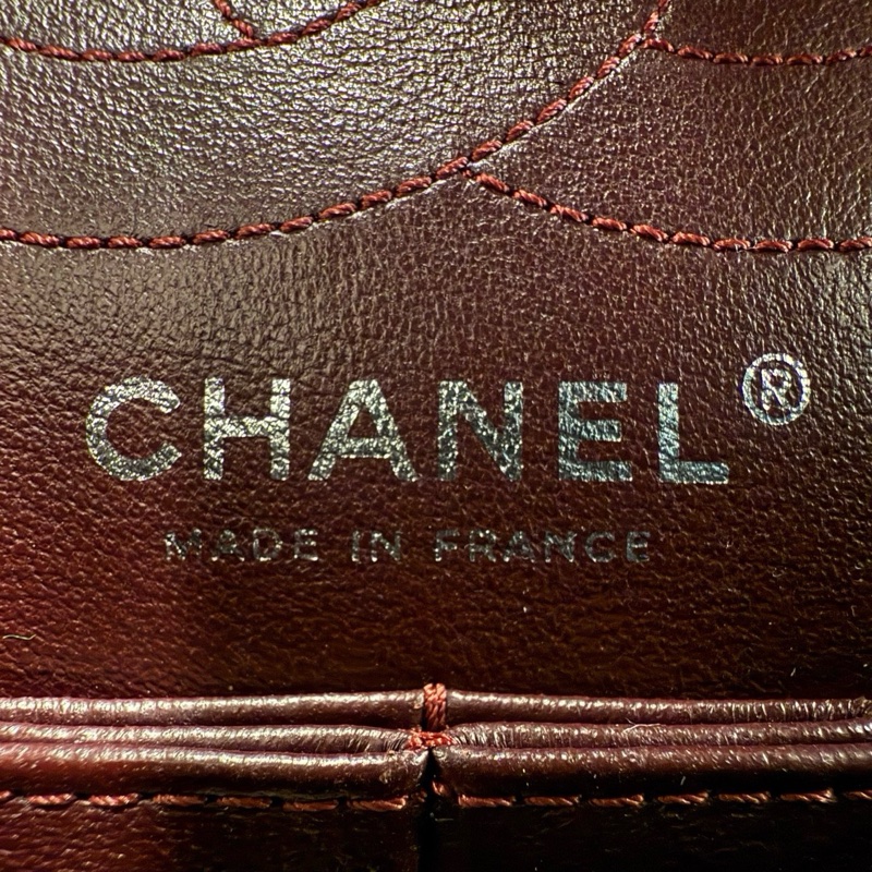 chanel 2.55中號黑銀鏈條包 尺寸約28底長 年份:15開-20