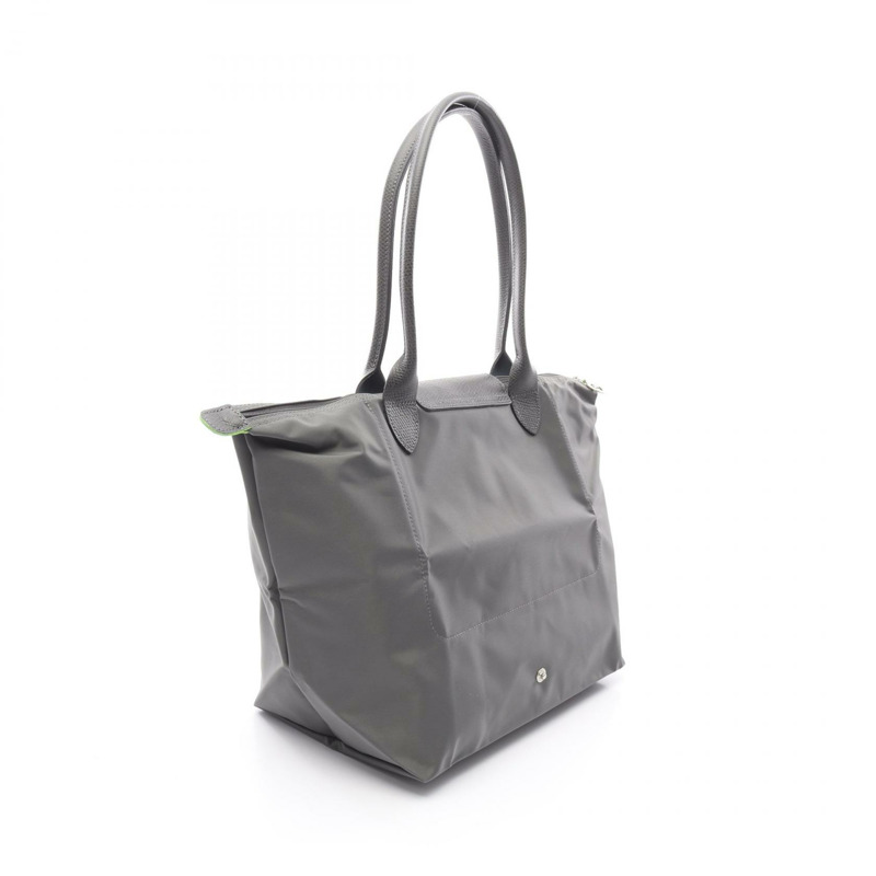 Longchamp Le Pliage 綠色 L 單肩包 L1899919P66 帆布皮革灰色新款女款-1