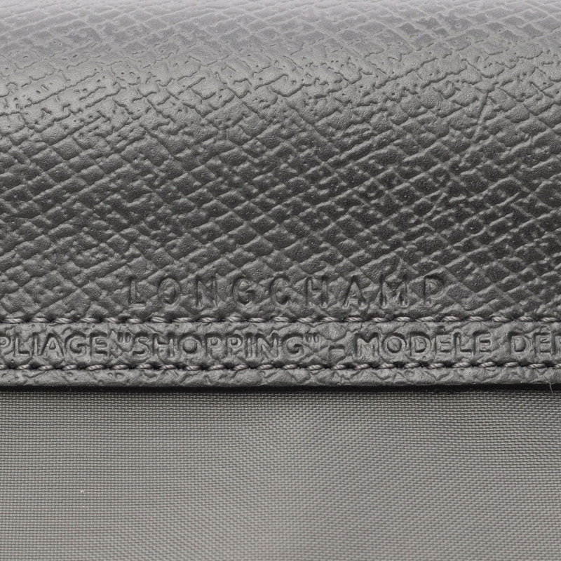 Longchamp Le Pliage 綠色 L 單肩包 L1899919P66 帆布皮革灰色新款女款-3
