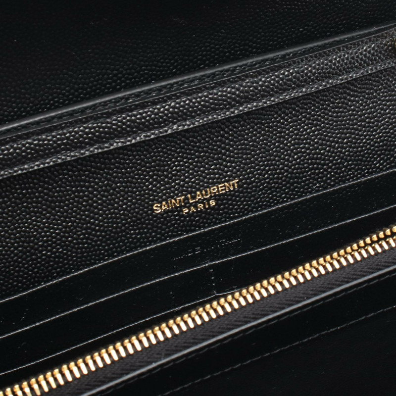 SAINT LAURENT PARIS 鏈條單肩包 620280BOW911000 皮革 黑色 全新 女款-3
