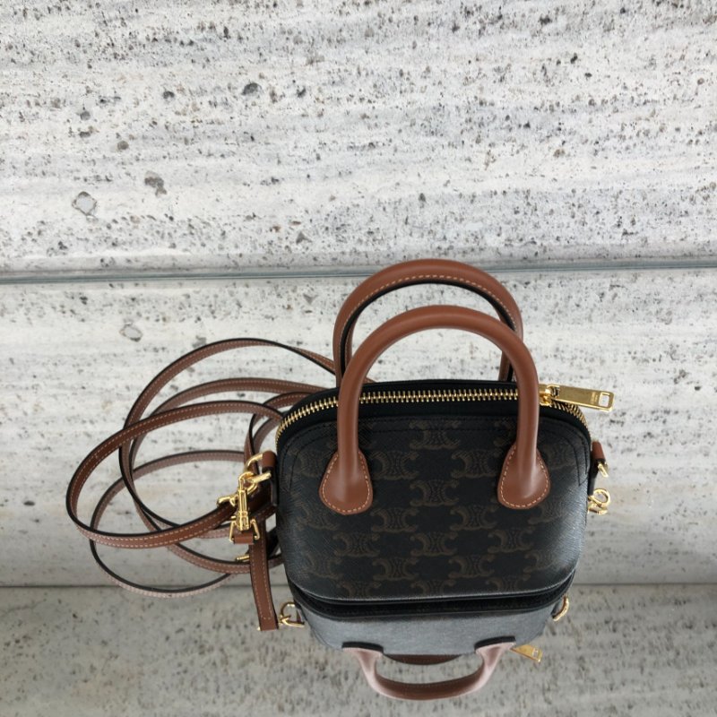 🎉新品好折扣✨Celine 10N572 老花凱旋門 迷你 Honorine 保齡球包 付長肩帶-4