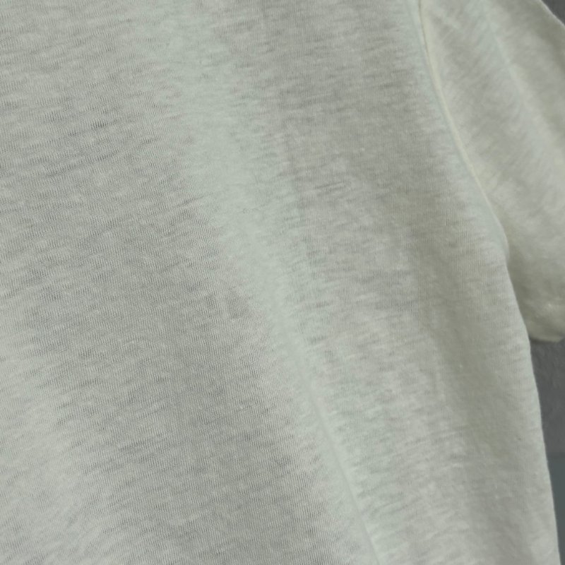 ::DIOR:: 聯名Sarah Shipman Graphic Print T-Shirt 玫瑰油畫圖樣白色上衣-19