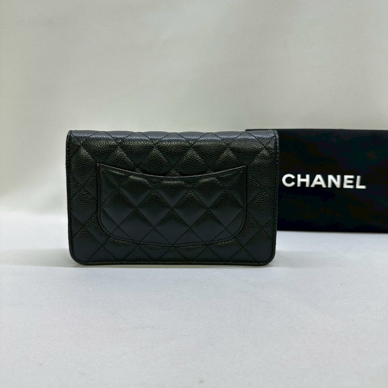 CHANEL WOC 黑金荔枝牛鏈帶包-1