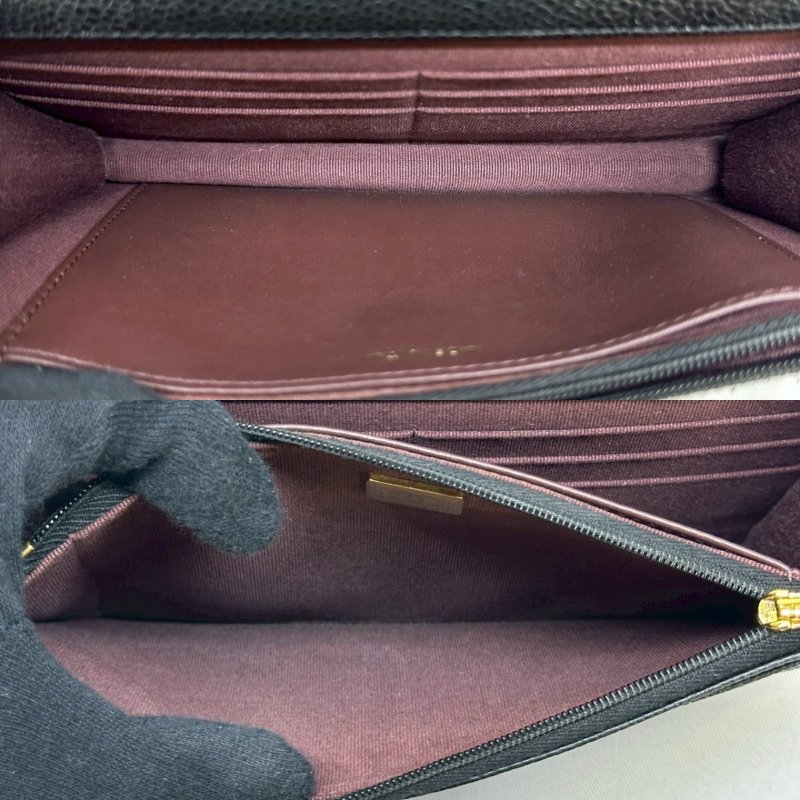 CHANEL WOC 黑金荔枝牛鏈帶包-4