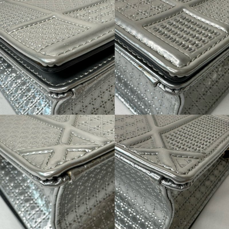 DIOR Diorama銀漆色盾牌包-10