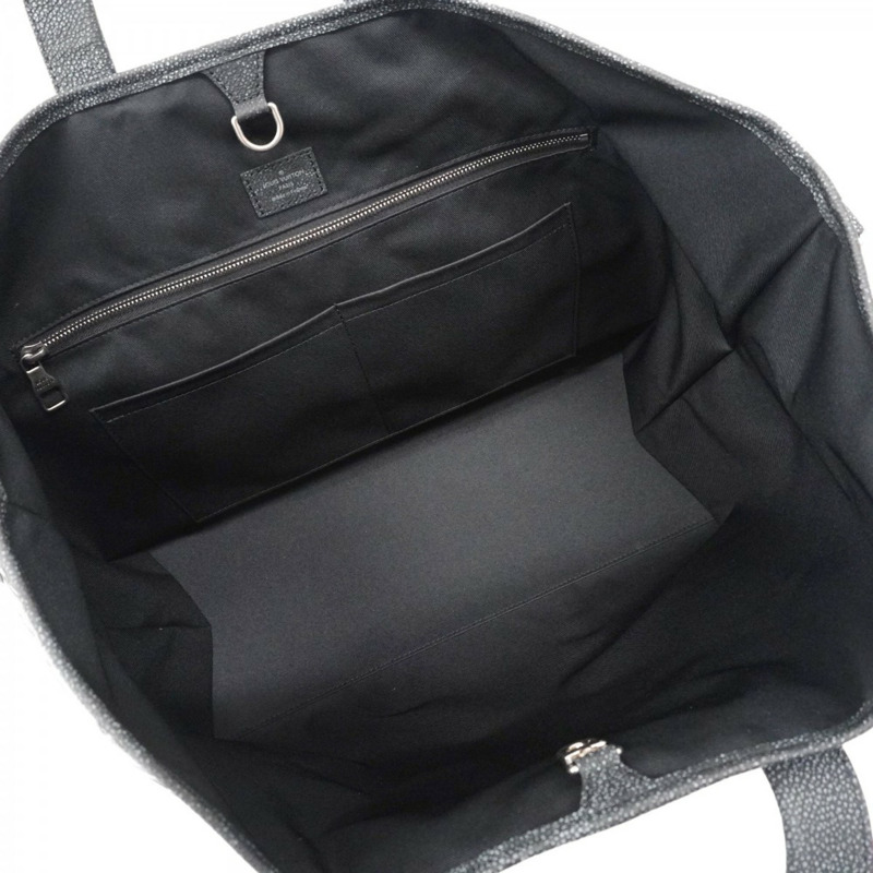 Louis Vuitton 男士 Monogram 牛皮拉桿托特包 M21371 黑色 2 用-3