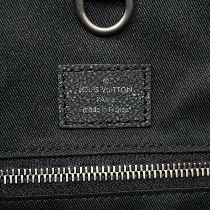 Louis Vuitton 男士 Monogram 牛皮拉桿托特包 M21371 黑色 2 用-4