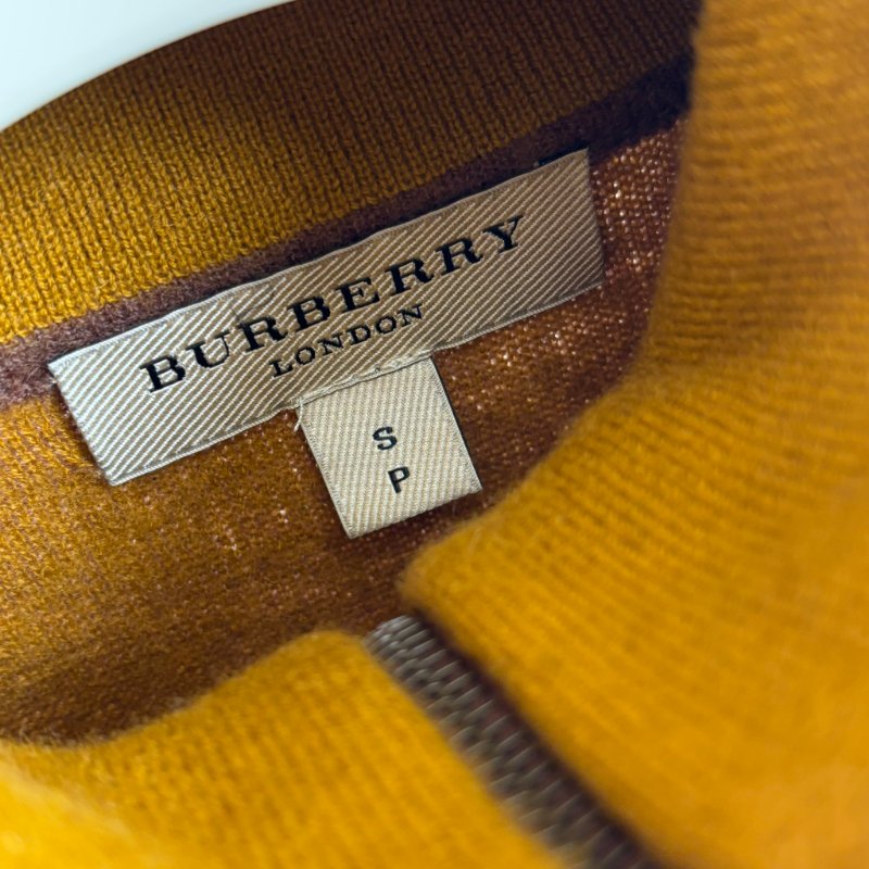 ::BURBERRY:: 大地棕色高領毛衣 內裡撞色-3