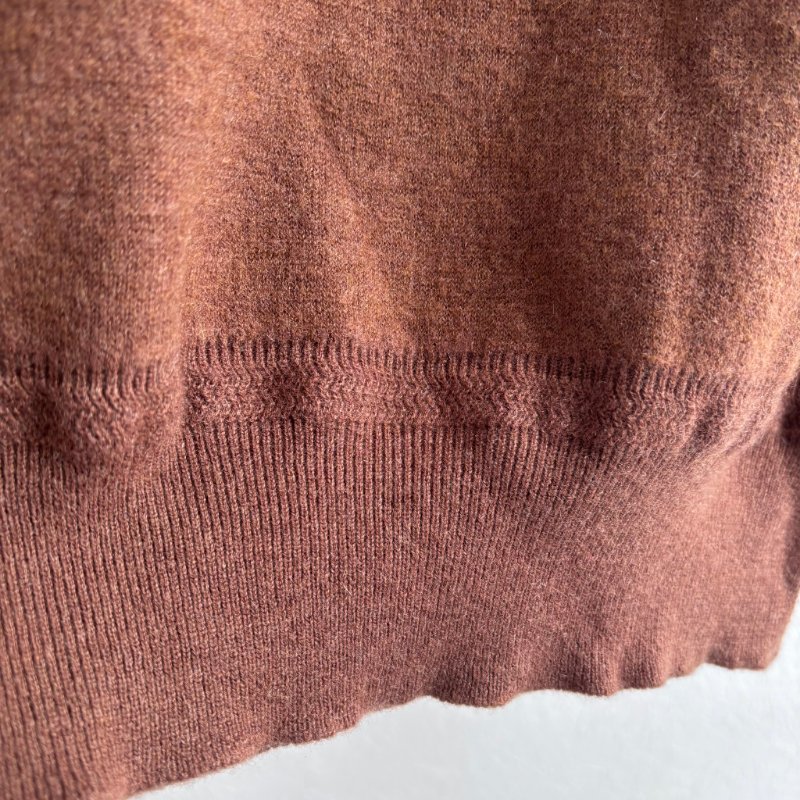 ::BURBERRY:: 大地棕色高領毛衣 內裡撞色-5