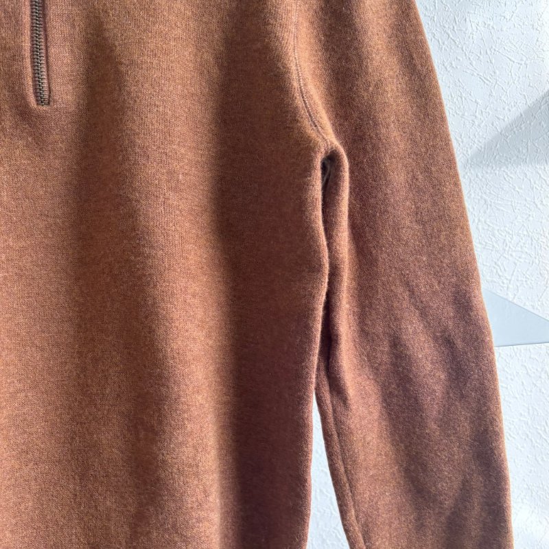 ::BURBERRY:: 大地棕色高領毛衣 內裡撞色-7