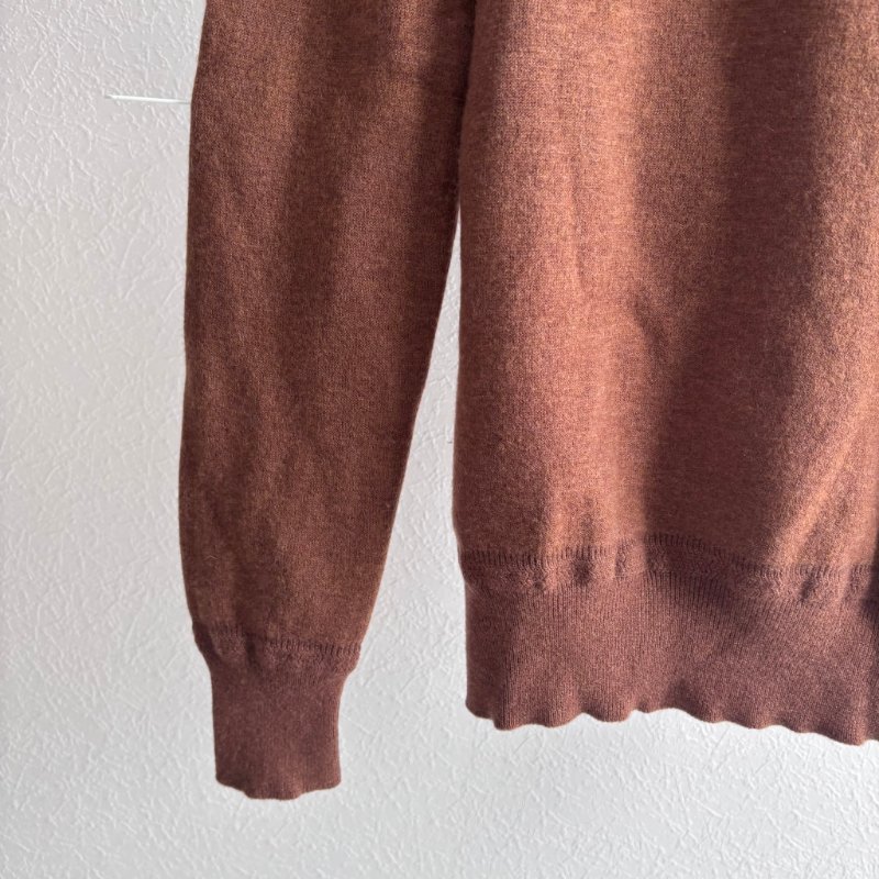 ::BURBERRY:: 大地棕色高領毛衣 內裡撞色-15