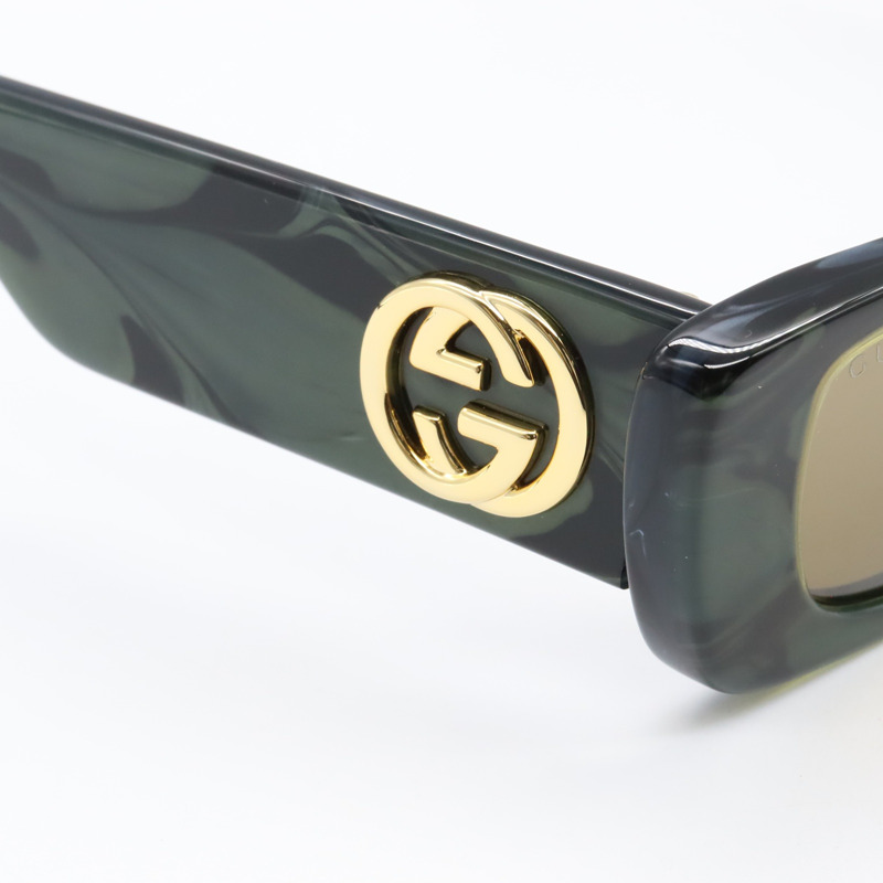 GUCCI 太陽眼鏡 GG0516S-014/INT/SUN 塑膠鎳綠色全新男女通用-6