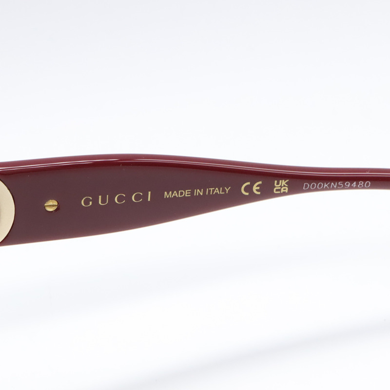 GUCCI 太陽眼鏡 GG1023S-009/INT/SUN 醋酸纖維 波爾多棕色 全新 男女通用-3