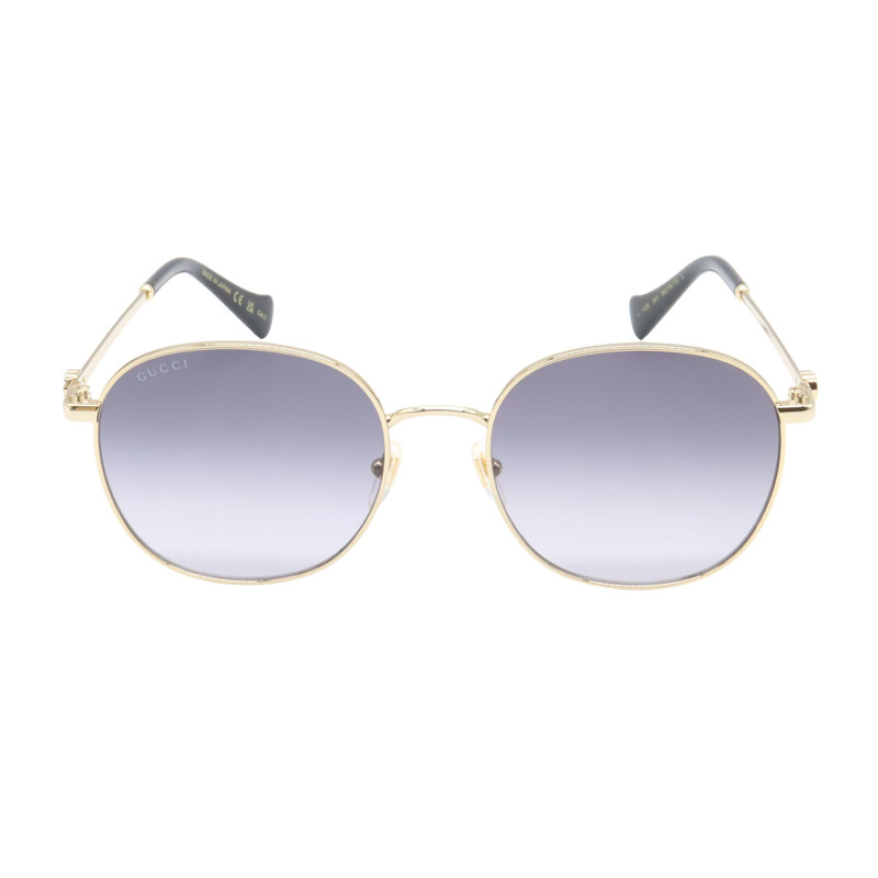 GUCCI 太陽眼鏡 GG1142S-001/INT/SUN 塑膠鎳金色黑色全新男女通用-0