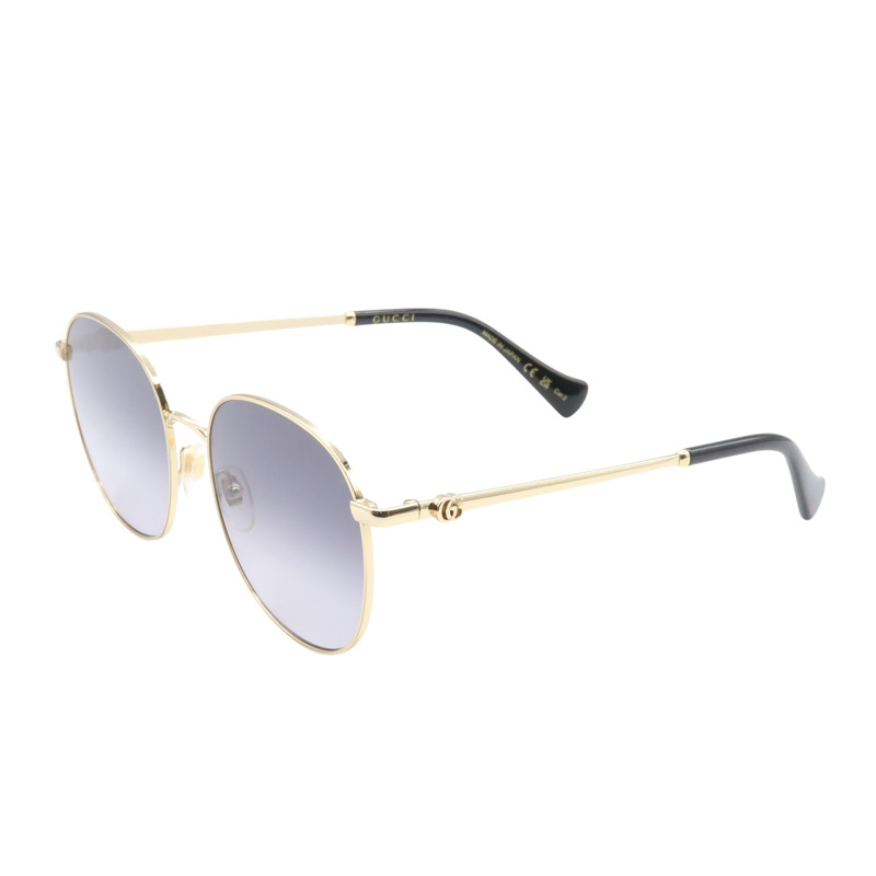 GUCCI 太陽眼鏡 GG1142S-001/INT/SUN 塑膠鎳金色黑色全新男女通用-1