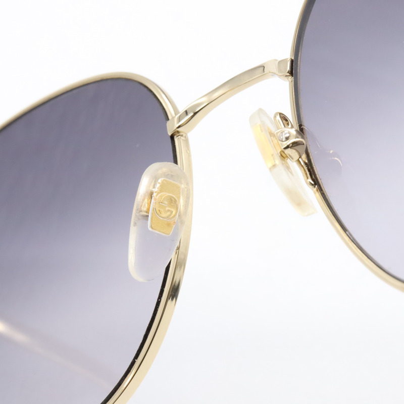 GUCCI 太陽眼鏡 GG1142S-001/INT/SUN 塑膠鎳金色黑色全新男女通用-6