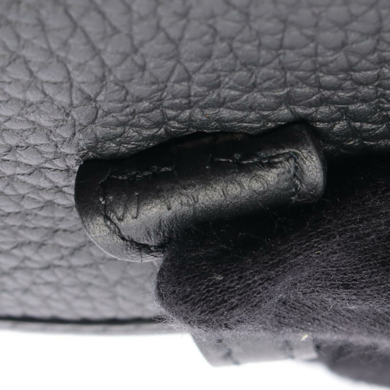 HERMES Evelyne TPM 單肩包 Clemence 皮革 黑色 二手 女款 W SHW-4