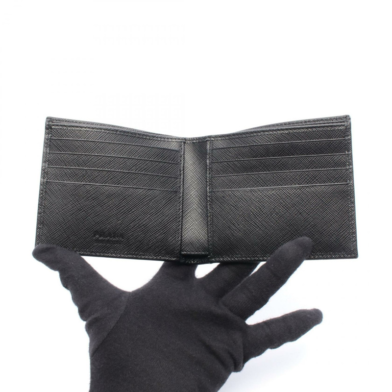 PRADA 皮夾 2MO5132DMHF0002 尼龍皮革黑色 全新 男士標誌-2