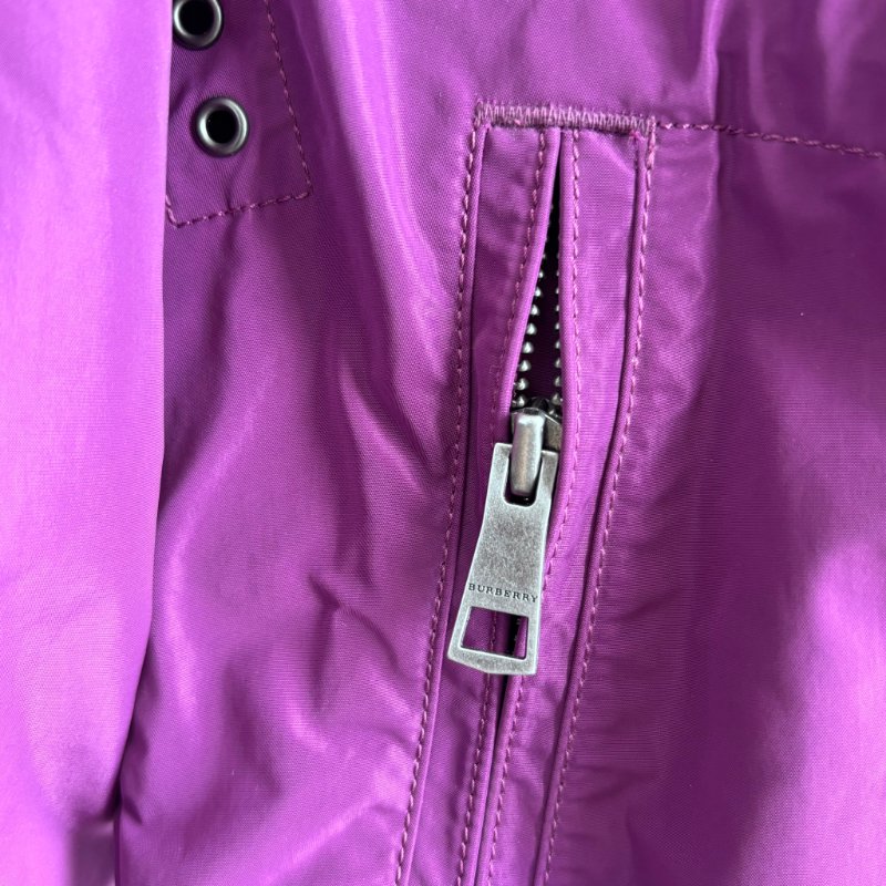 ::BURBERRY::  紫色立領風衣外套 戶外OUTDOOR 登山外套-4