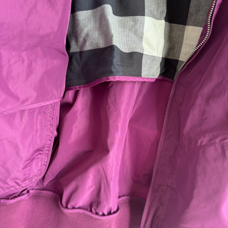 ::BURBERRY::  紫色立領風衣外套 戶外OUTDOOR 登山外套-28