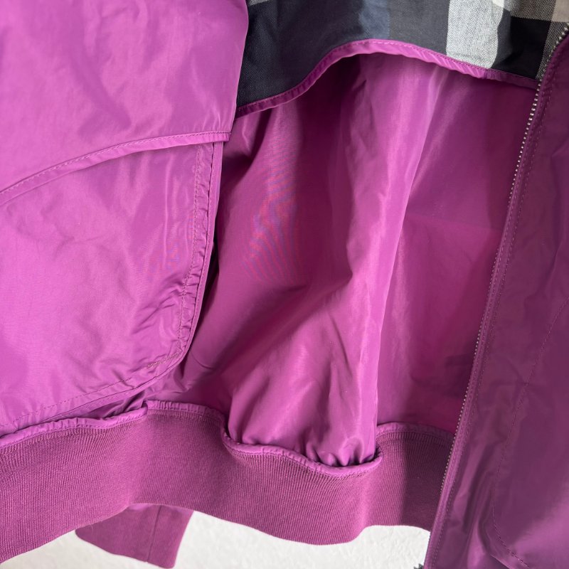 ::BURBERRY::  紫色立領風衣外套 戶外OUTDOOR 登山外套-29