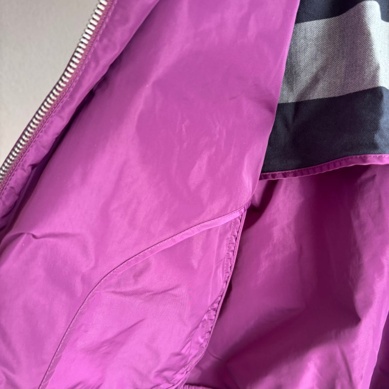 ::BURBERRY::  紫色立領風衣外套 戶外OUTDOOR 登山外套-30