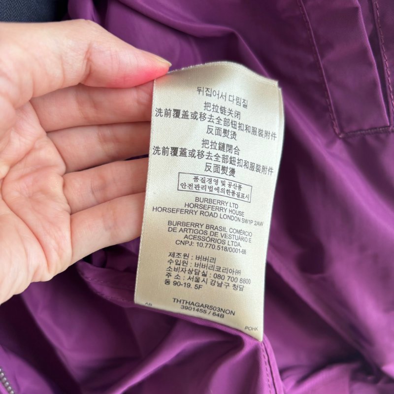 ::BURBERRY::  紫色立領風衣外套 戶外OUTDOOR 登山外套-34