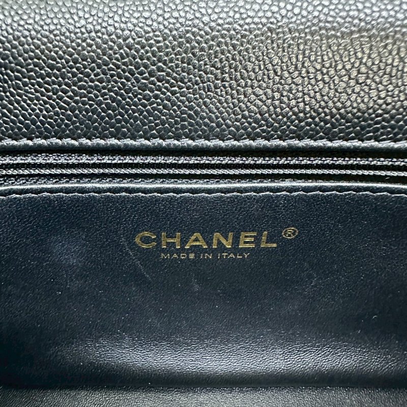 CHANEL 荔枝牛皮愛心調節釦方胖-7