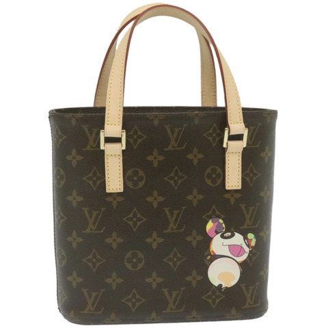 LOUIS VUITTON 字母組合熊貓村上隆 Vavin 小號托特包 M51173Auth26131SAV