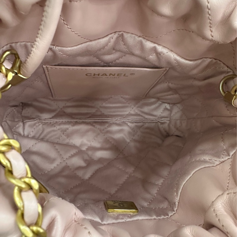 Chanel 櫻花粉22bag 23S mini 23年晶片款 粉粉嫩嫩的顏色 直擊沉睡的少女心-6