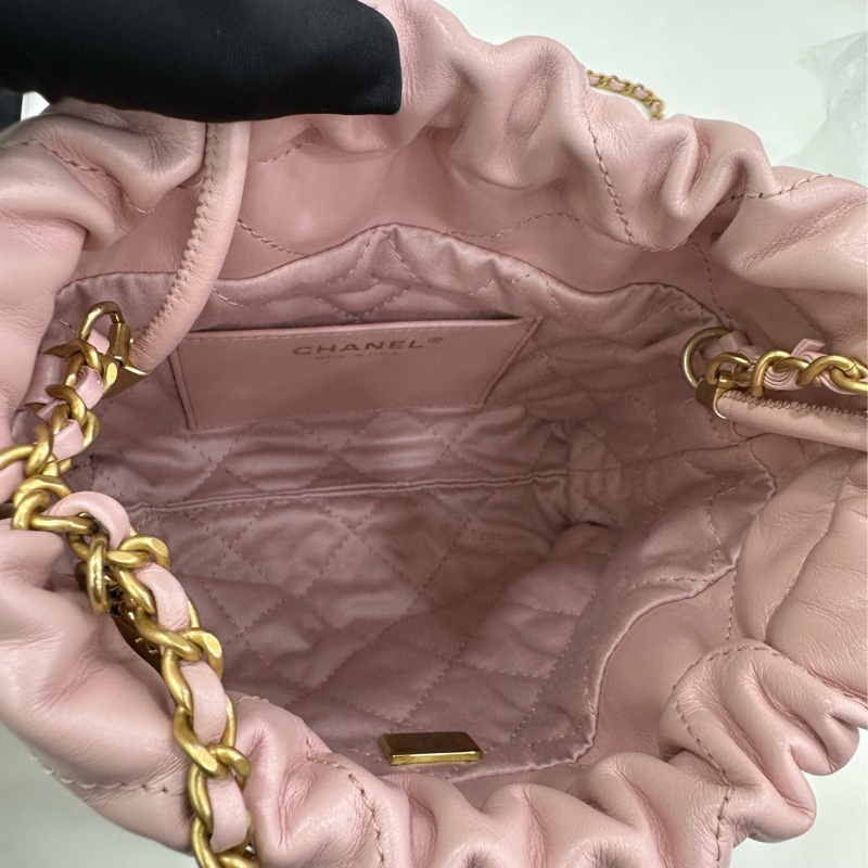 Chanel 櫻花粉22bag 23S mini 23年晶片款 粉粉嫩嫩的顏色 直擊沉睡的少女心-7