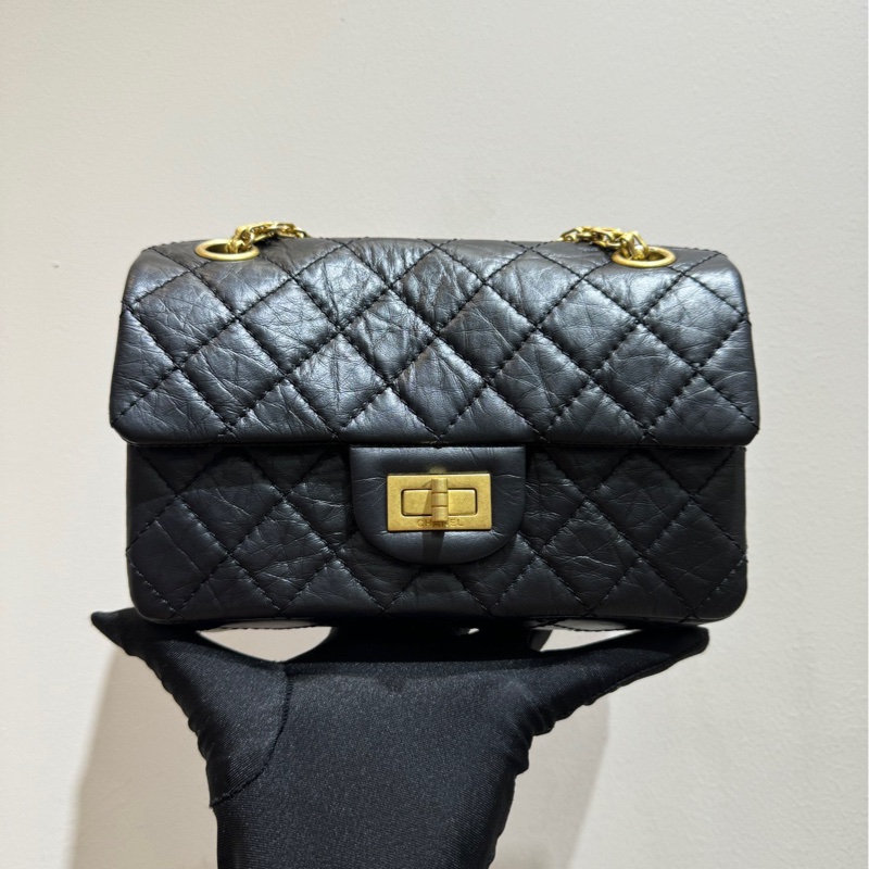 【近新閒置❤️】 Chanel 經典2.55單肩腋下包斜挎包 mini 黑金-1