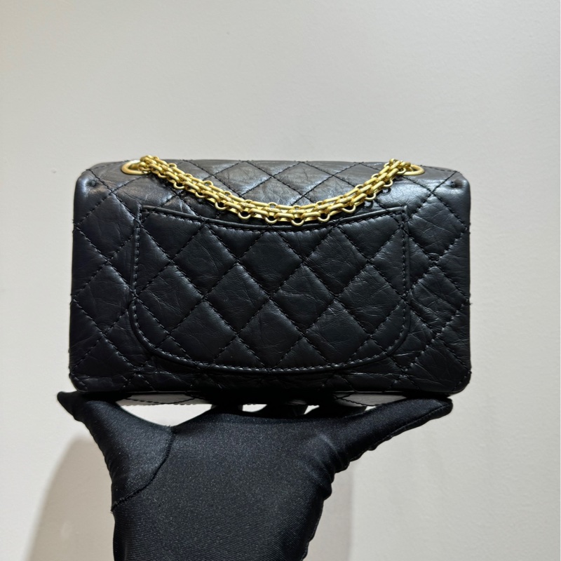 【近新閒置❤️】 Chanel 經典2.55單肩腋下包斜挎包 mini 黑金-2