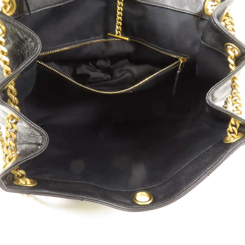 YVES SAINT LAURENT 牛皮皮革Nolita Medium金扣鏈帶肩背袋-4