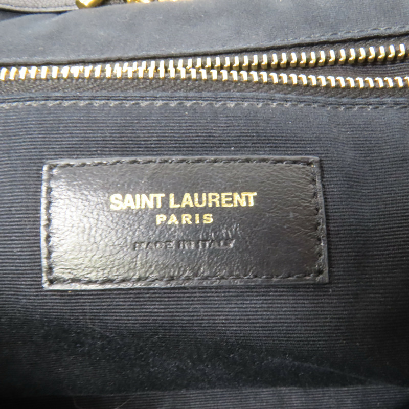 YVES SAINT LAURENT 牛皮皮革Nolita Medium金扣鏈帶肩背袋-7