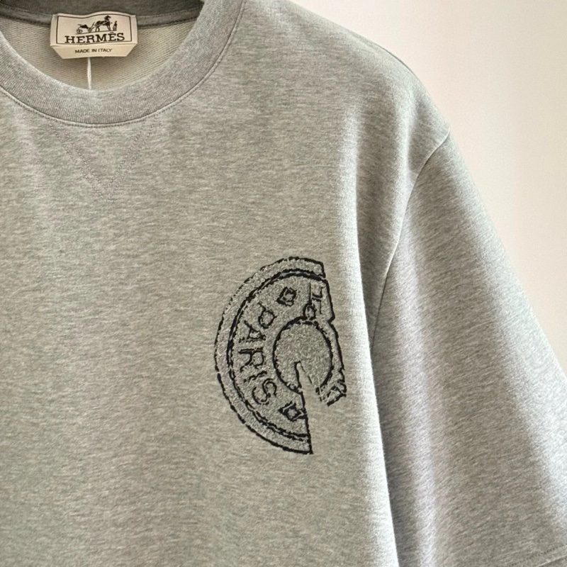 Hermes 男裝灰色短袖衛衣 M碼-3